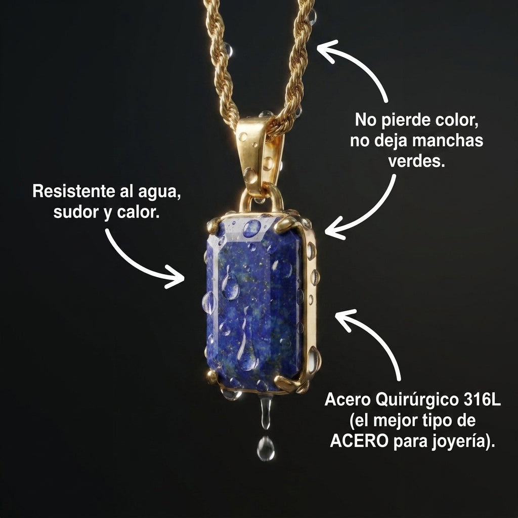 Collar piedra azul