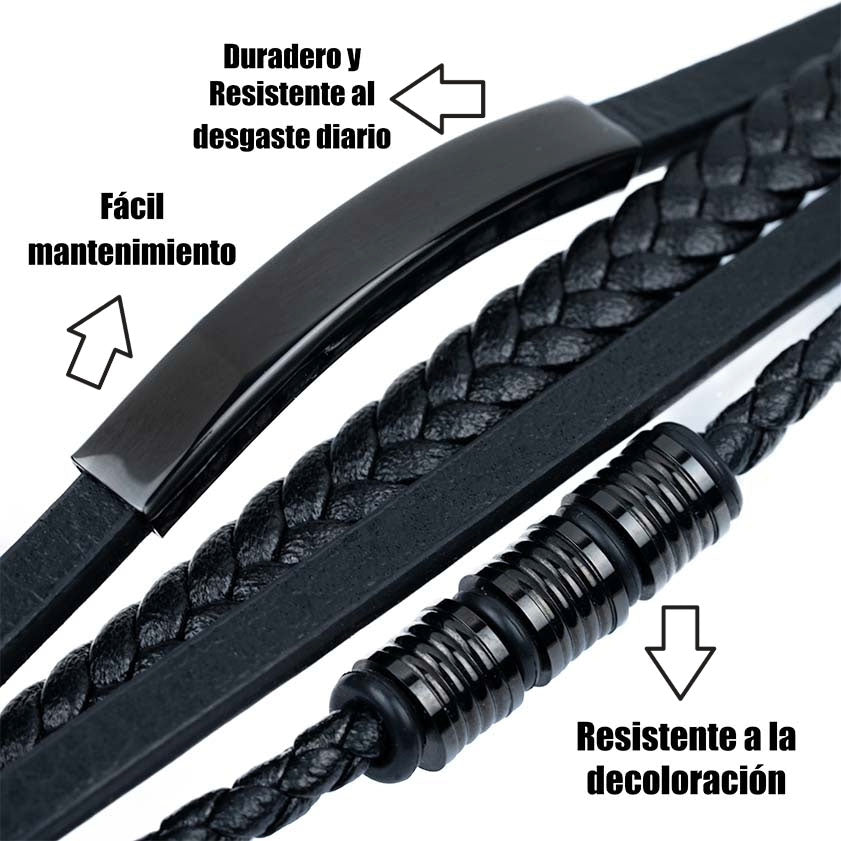 Ingeniero ( Acero y Microfibra de cuero )( Talla ajustable )