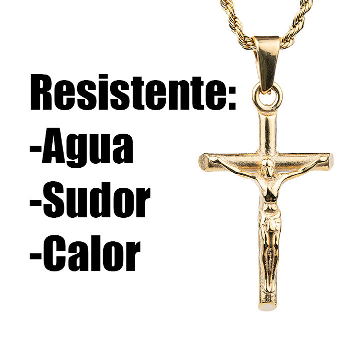 Jesucristo Gold ( Incluye cadena y dije )( Acero inoxidable )(baño de oro 18k)