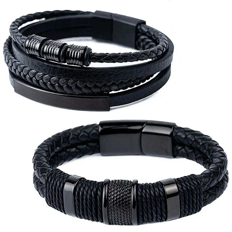 Pack ingeniero y jocko ( acero y microfibra de cuero )( Talla ajustable )