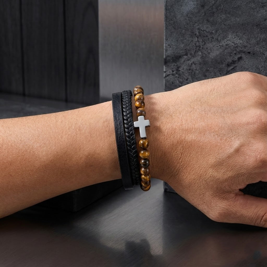 Cruz Ojo de tigre ( protección )