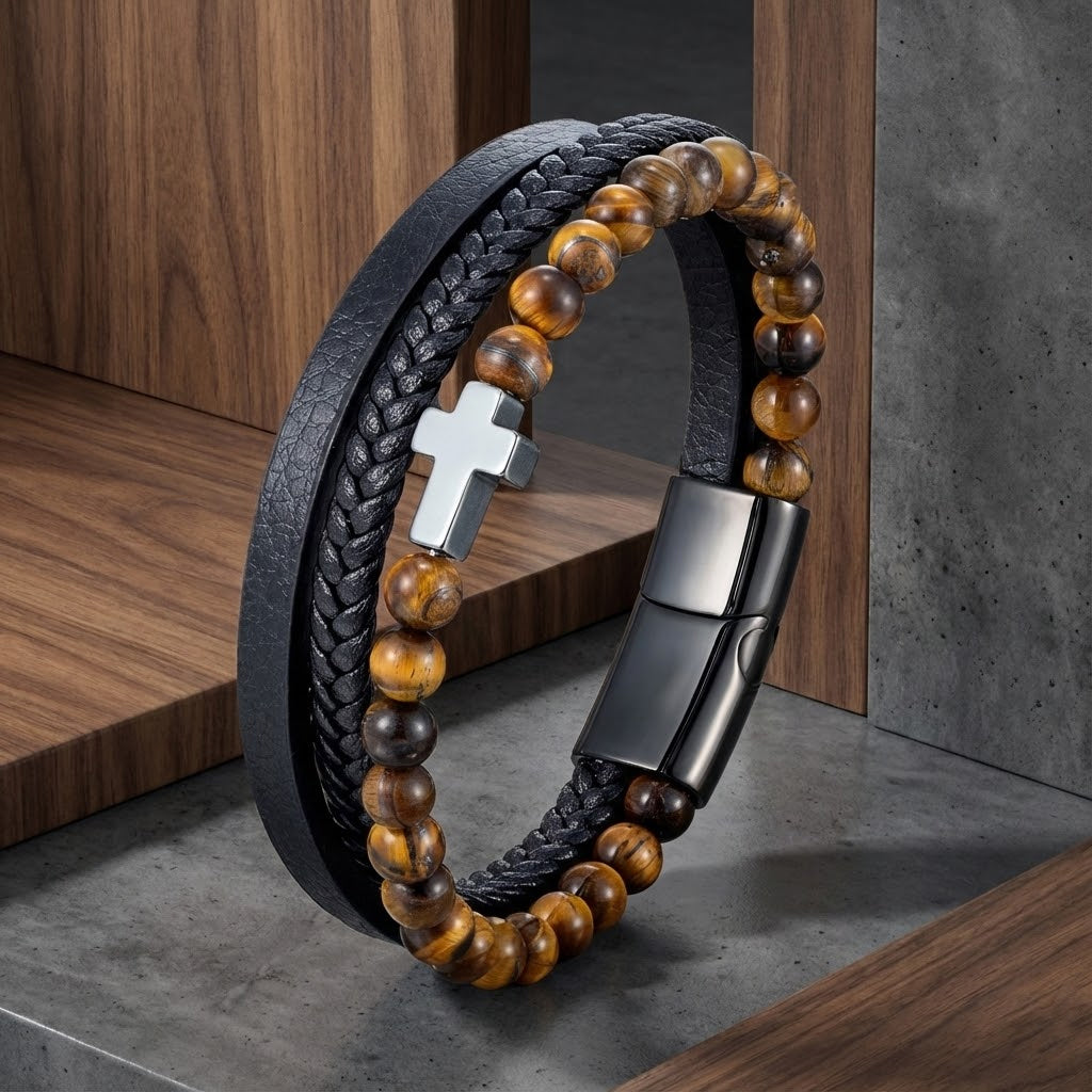 Cruz Ojo de tigre ( protección )