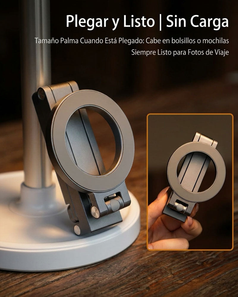 Soporte Magnético del Aluminio. Trípode Plegable Portátil para Teléfono