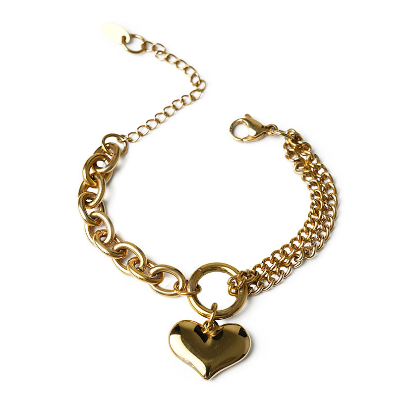 Corazón grande ( Acero inoxidable )