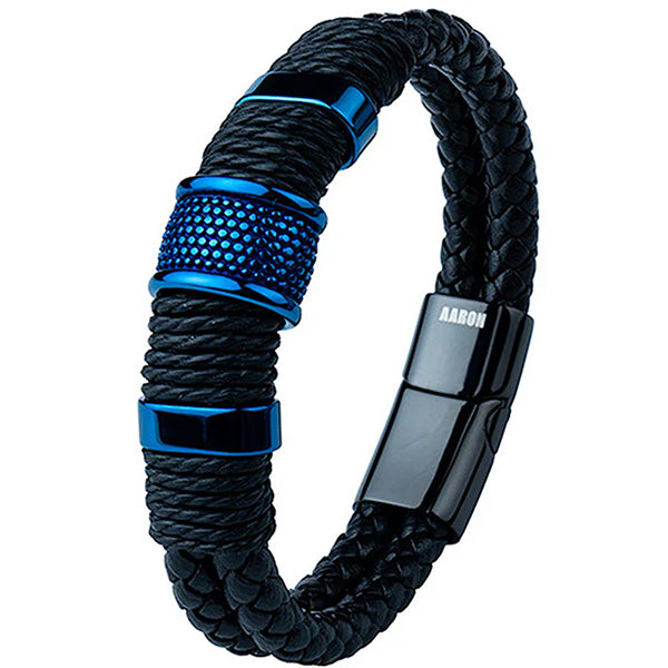 Jocko Azúl ( Acero y Microfibra de cuero )