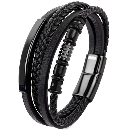 FORTE Negro ( Acero y Microfibra de cuero )