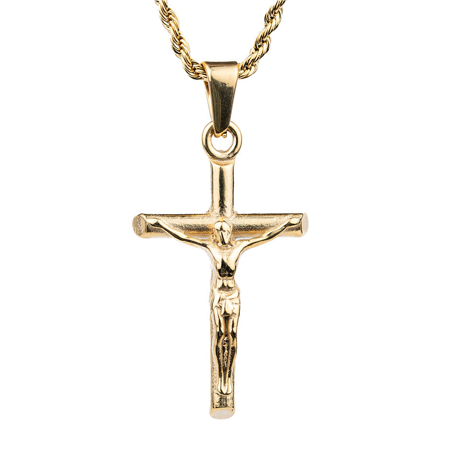 Jesucristo Gold ( Incluye cadena y dije )( Acero inoxidable )(baño de oro 18k)