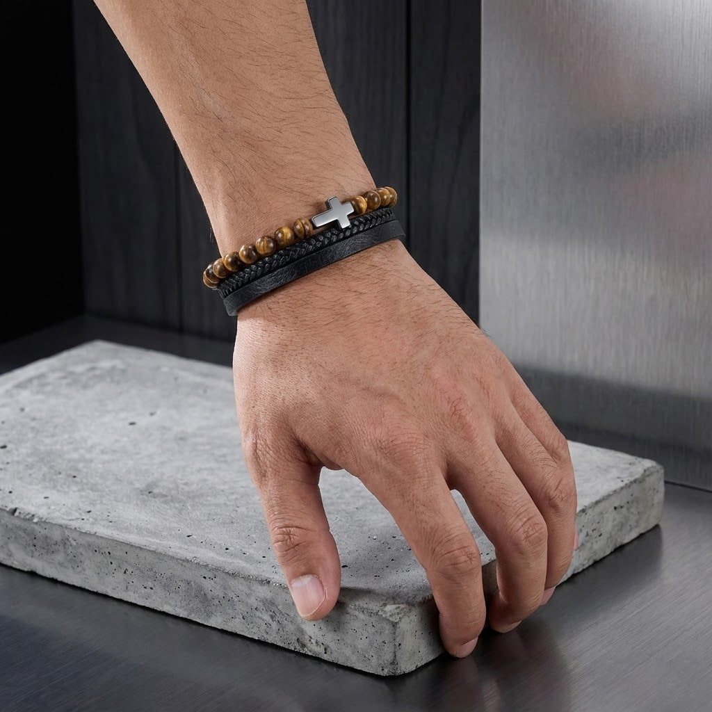 Cruz Ojo de tigre ( protección )