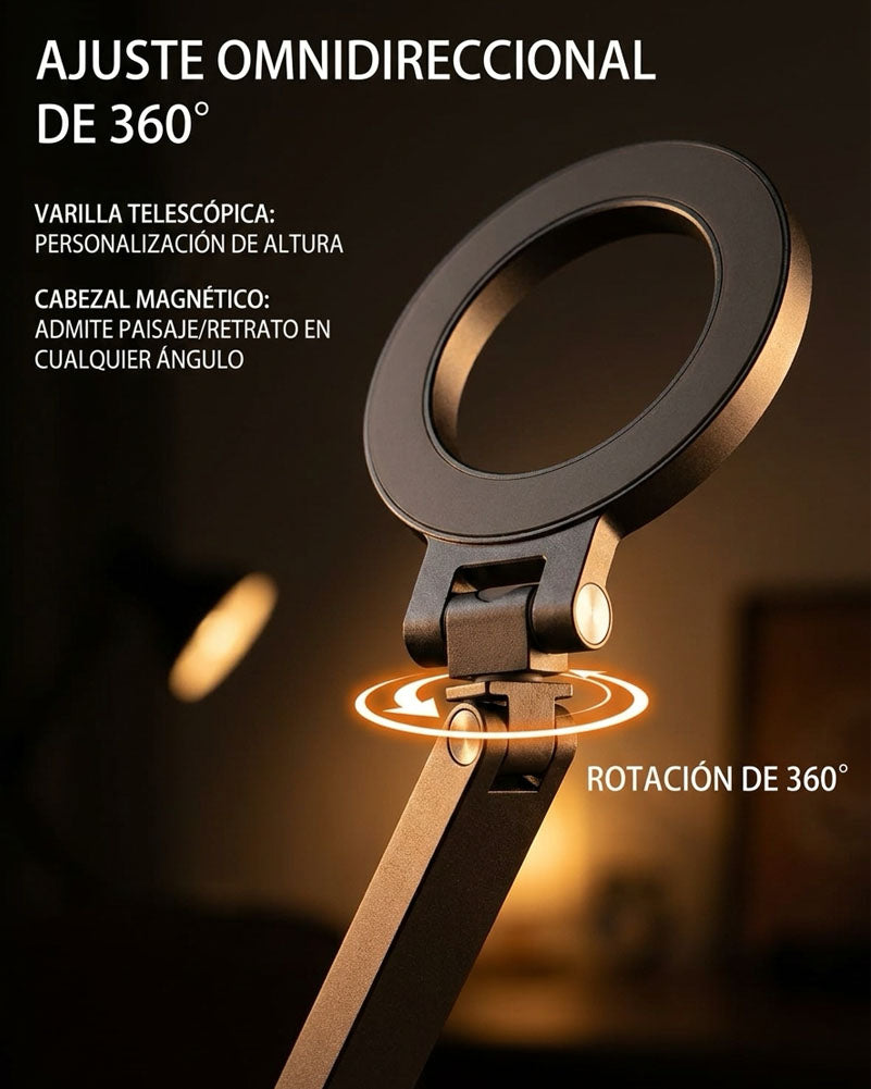 Soporte Magnético del Aluminio. Trípode Plegable Portátil para Teléfono