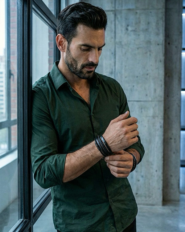 Ingeniero ( Acero y Microfibra de cuero )