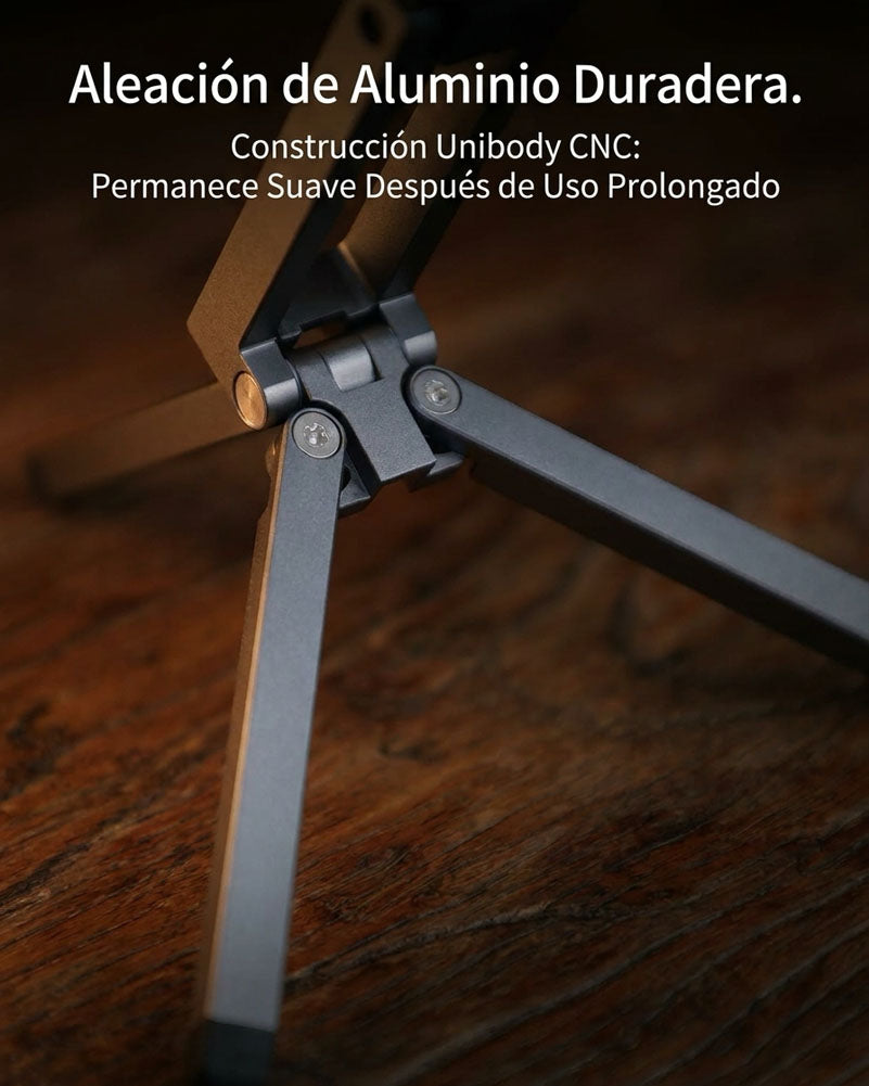 Soporte Magnético del Aluminio. Trípode Plegable Portátil para Teléfono