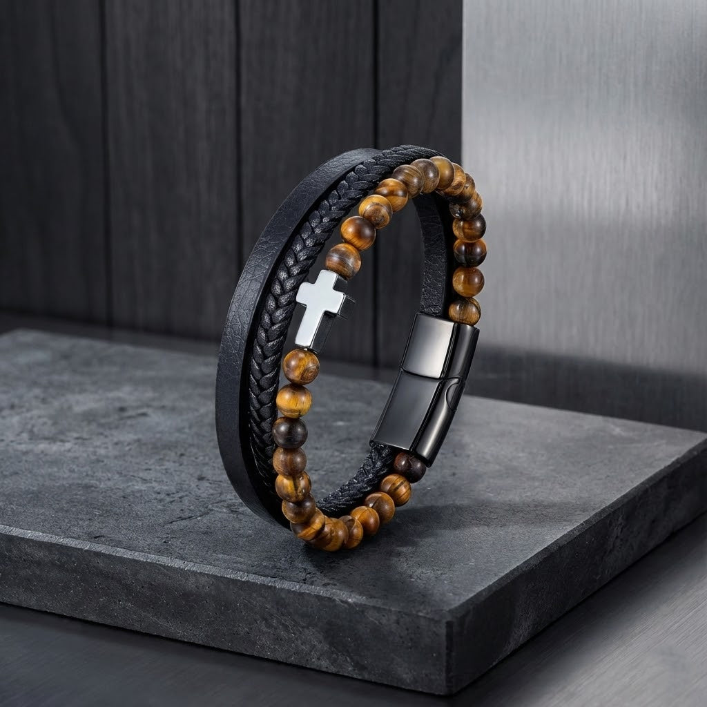 Cruz Ojo de tigre ( protección )