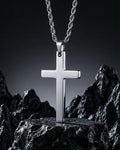 Cruz - Silver ( Acero inoxidable )( resistente al agua )