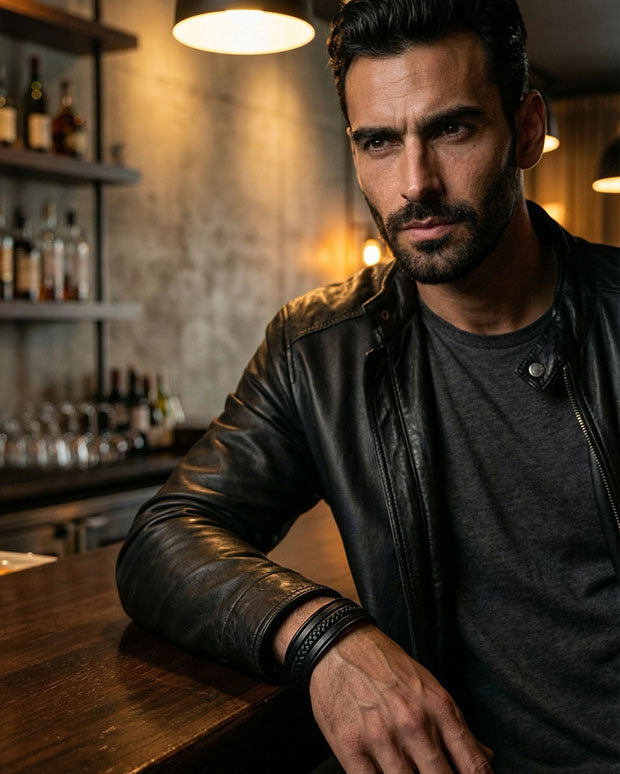 Omega 2.0 ( Acero y Microfibra de cuero )