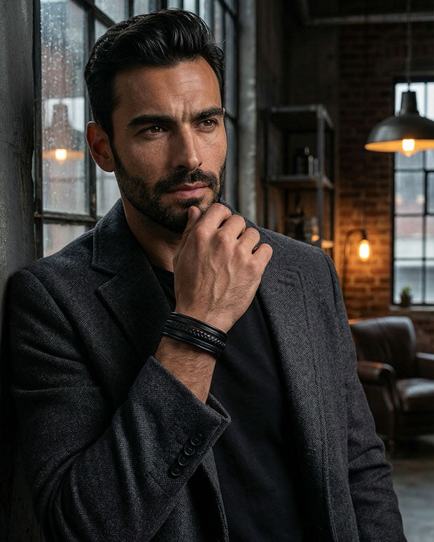 Omega 2.0 ( Acero y Microfibra de cuero )