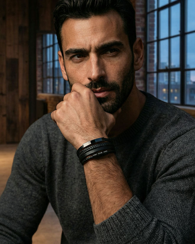 Ingeniero ( Acero y Microfibra de cuero )