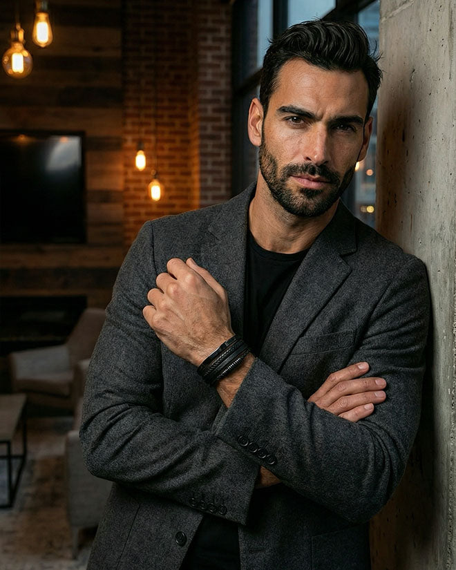 Ingeniero ( Acero y Microfibra de cuero )