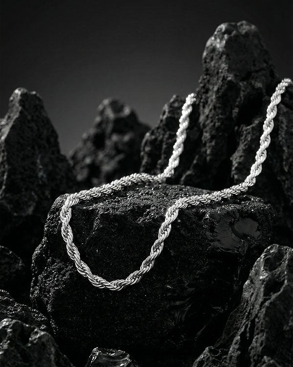 Rope Plateado - Acero quirúrgico ( No pierde color )