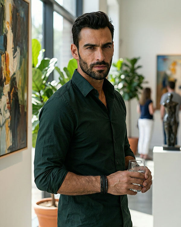 Ingeniero ( Acero y Microfibra de cuero )