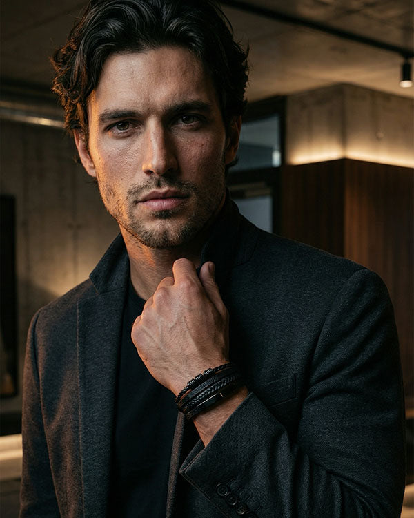 Ingeniero ( Acero y Microfibra de cuero )