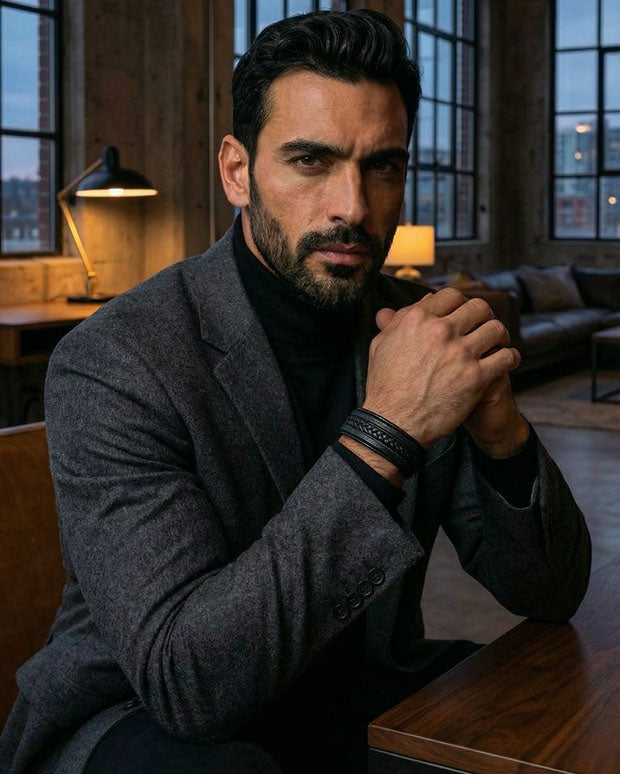 Omega 2.0 ( Acero y Microfibra de cuero )